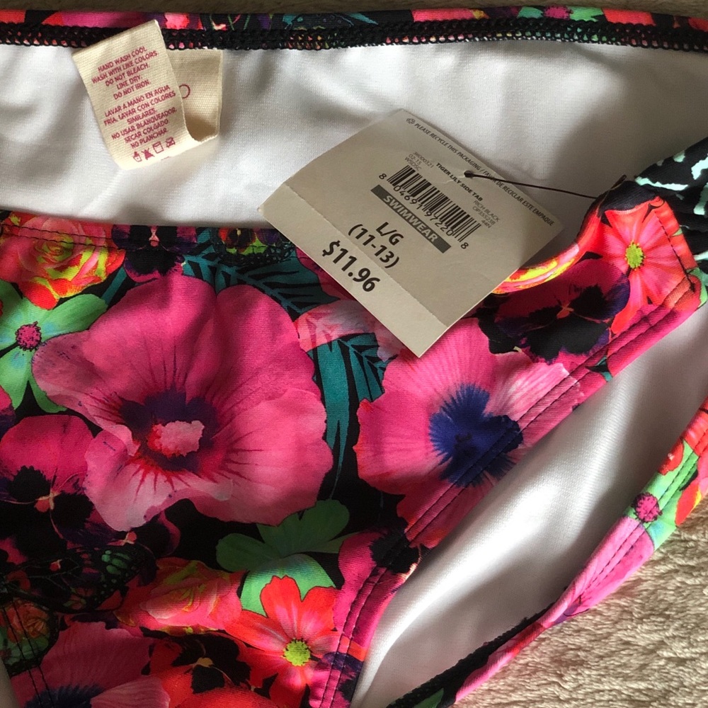 Large floral bikini bottoms